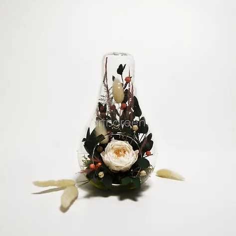 Знижка 50% Новорічний сувенір Довговічна троянда в колбі