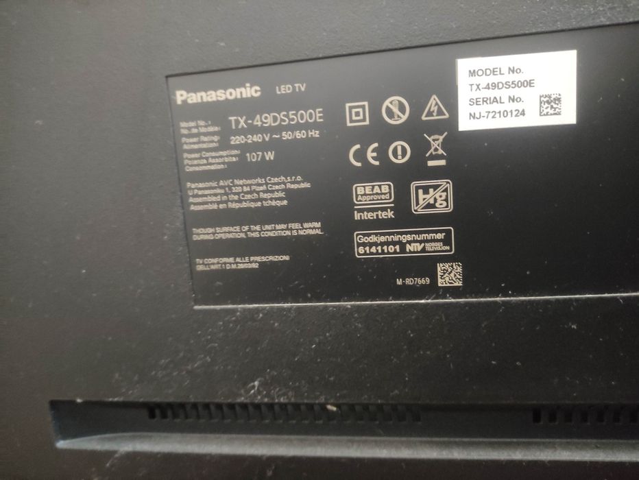 TV Panasonic 49DS500E (49") para peças
