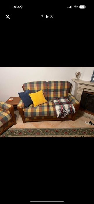 Sofás madeira maciça