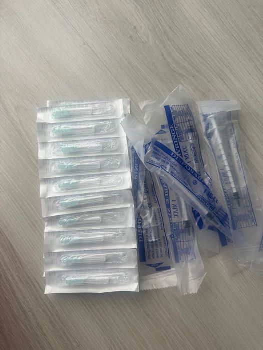 Шприц 1 мл з голкою 32 g 4 мм