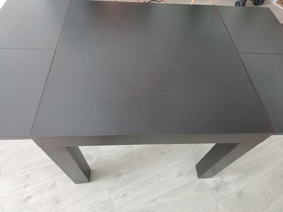 Mesa mdeira maciça extensível
