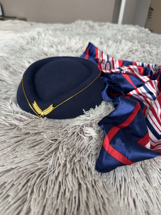 Пілотка та хустина, набір стюардеси, для вечірок