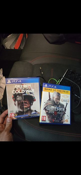 Jogo ps4 the witcher wild hunt + call of duty black ops cold war + rato HP Pavilion Gaming 300 + teclado gaming