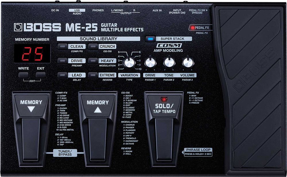 Boss ME-25 guitar multi effect