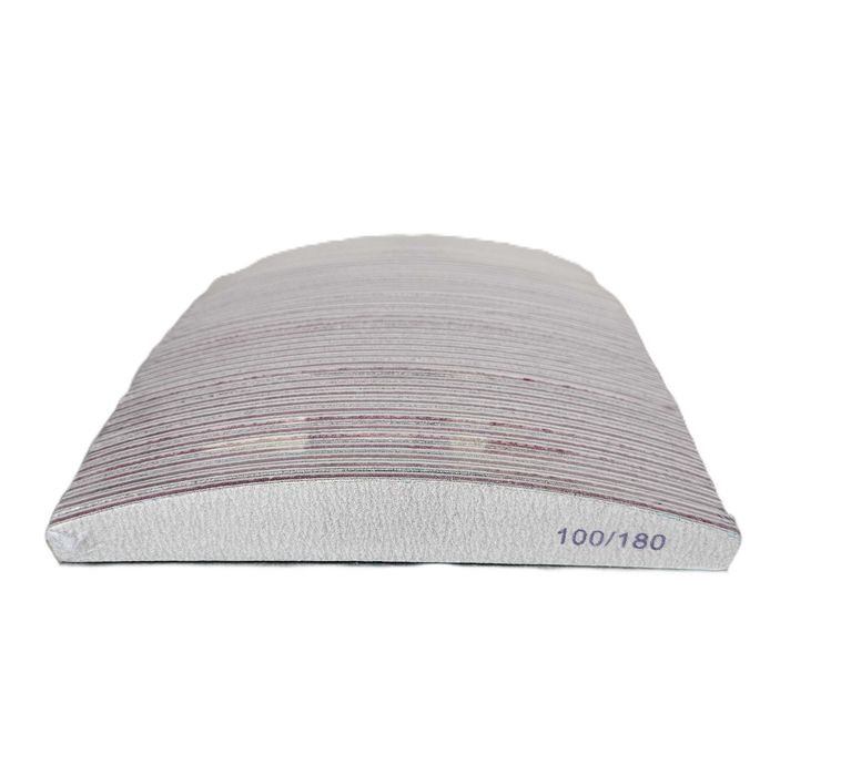 Pilniki do paznokci 100/180 Łódka szare 50 szt.