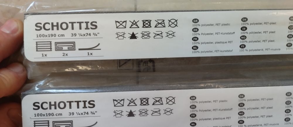 Dwie żaluzje Ikea Schottis 100x190