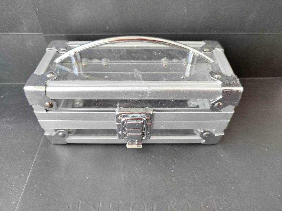 Art Deco Collection France CCB Metal Aluminium pudełko na biżuterię