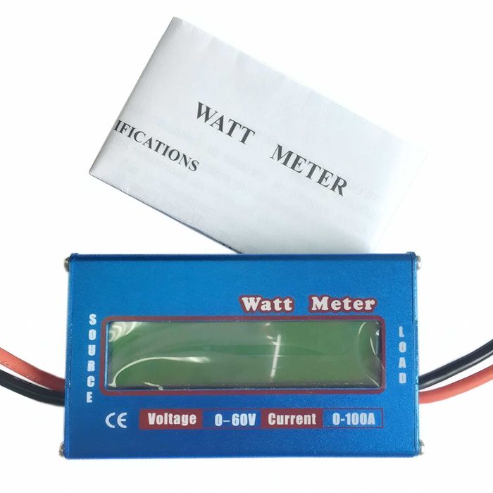 ••• Цифровий DC Ватметр Амперметр Вольтметр 60V 100A RC LiPo Мультиметр 3 Міри | Цифровой DC Ваттметр Амперметр Вольтметр 60V 100A LiPo Моделирование