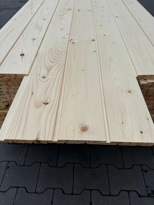 Deska elewacyjna na zakładkę 19x148 świerk skandynawski Szalówka