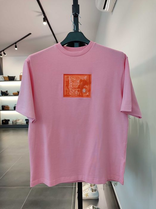 Футболка Acne Studios Inflatable Patch T-Shirt Bubblegum Pink