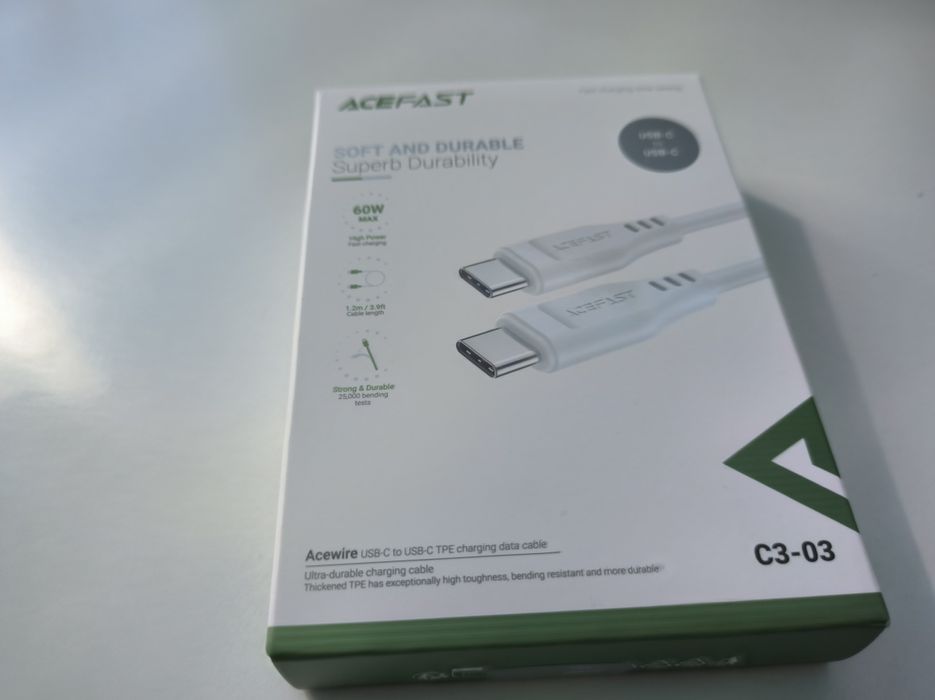 Новий кабель ACEFAST C3-03 USB-C to USB-C (60W)