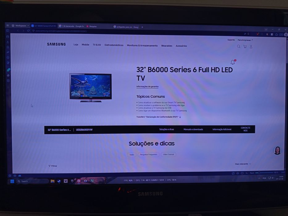 Televisão Samsung