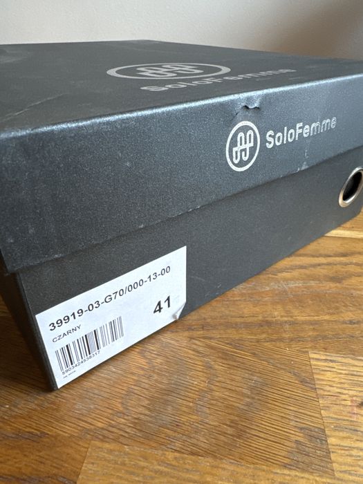 Skorzsne botki sztyblety solo femme 41