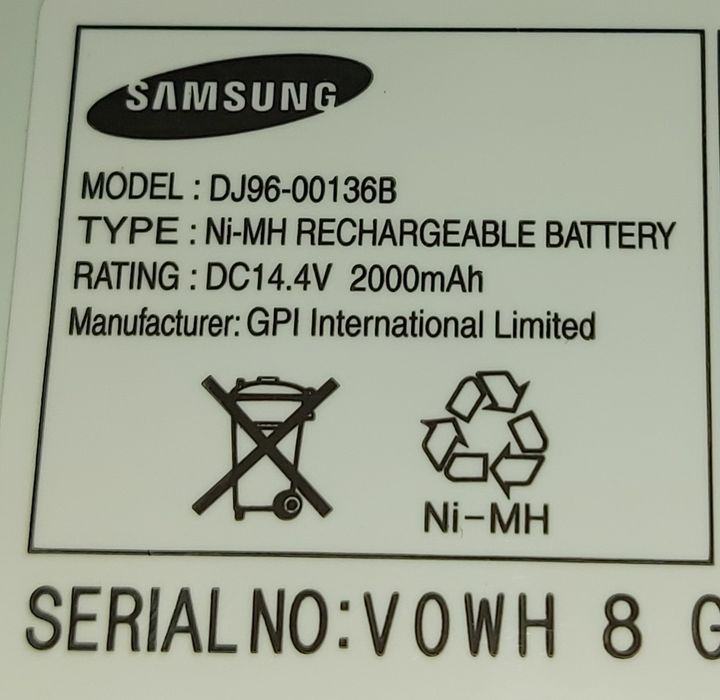 Akumulator od odkurzacza Samsung