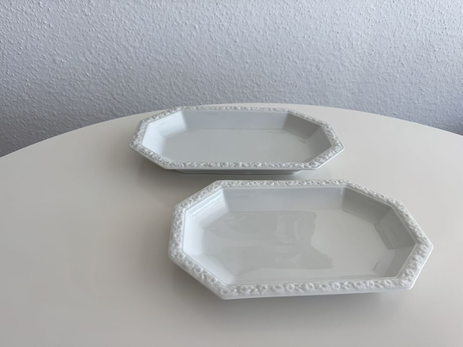 Zestaw dwóch  półmisków Rosenthal Maria Biała