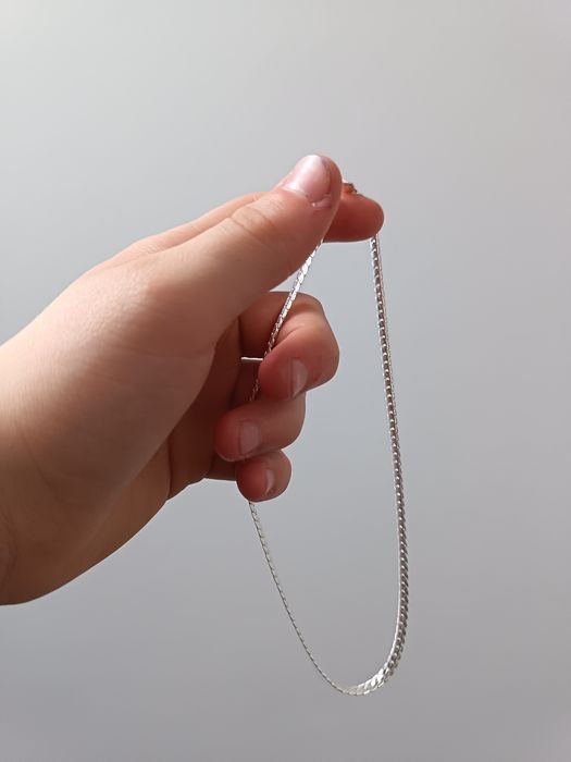 Srebrny naszyjnik 40 cm próba 925