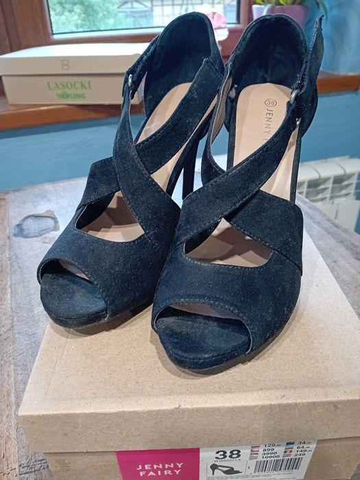 Sandały damskie czarne