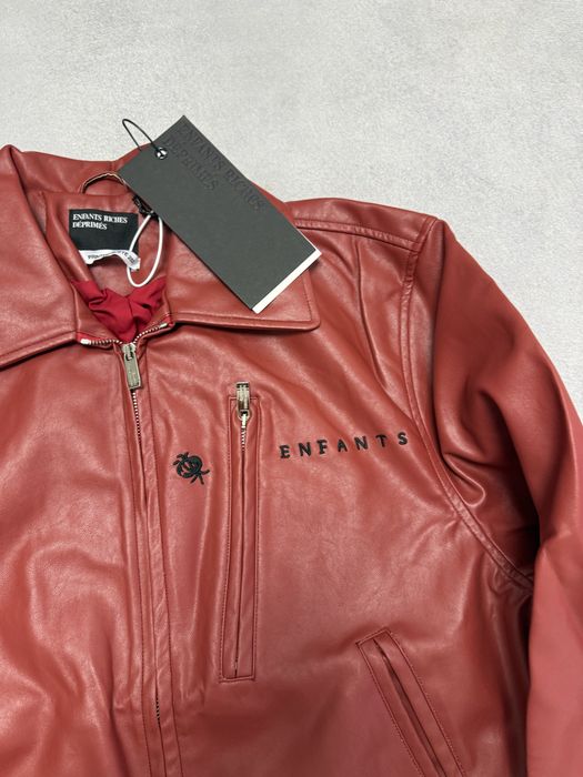 куртка бомбер кожанка Enfants Riches deprimes Red Jacket