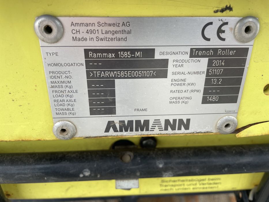 Walec wibracyjny Ammann Rammax 1585 MI