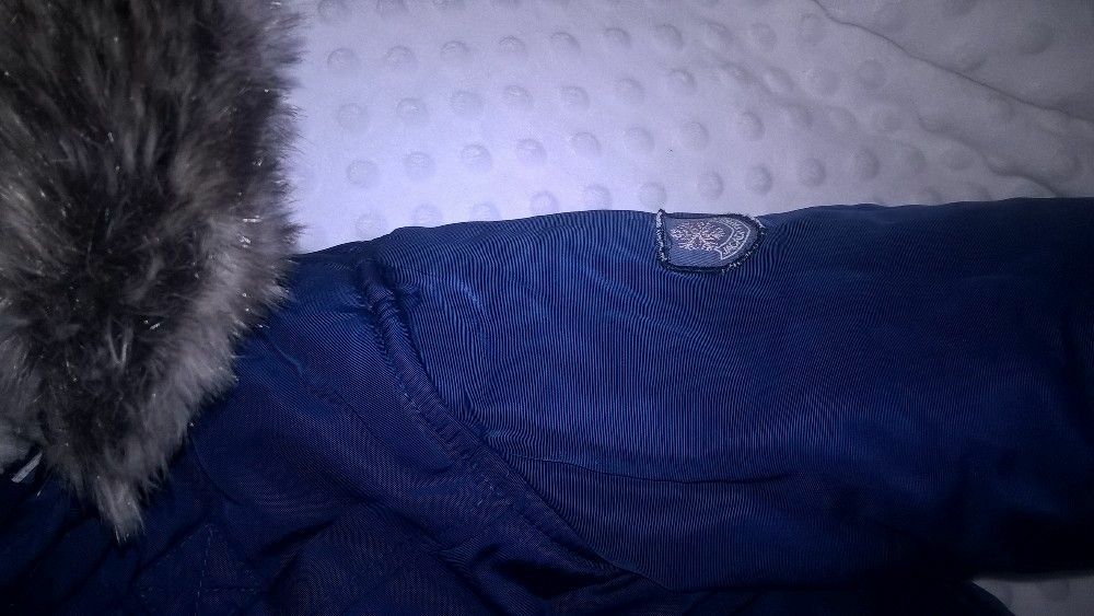 Ekskluzywna kurtka parka Jacadi Paris zimowa 86 92 wysoka jakosc niska
