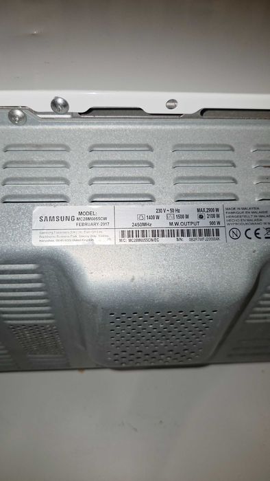 Micro-ondas Samsung - Modelo: MC28M6055CW - 230V - 50Hz - Max.: 2.900W