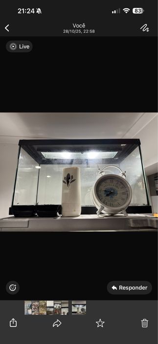 2 aquarios para desocupar espaço