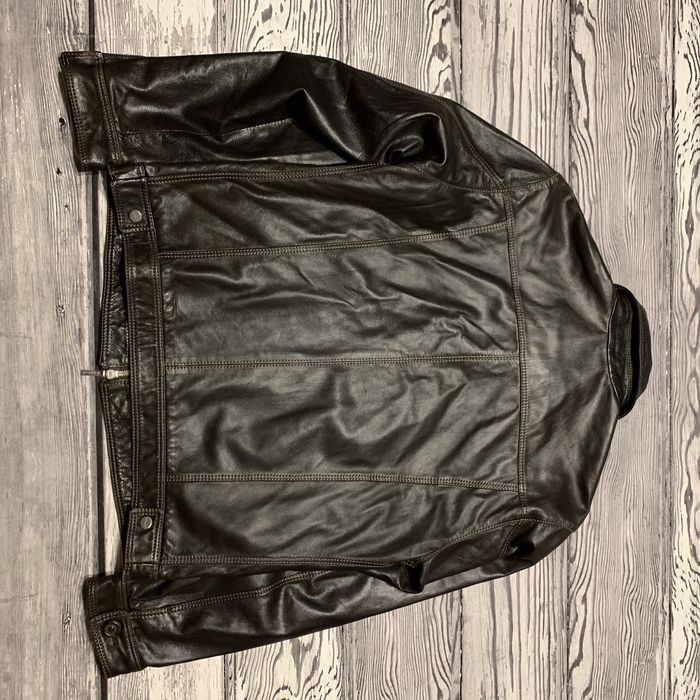 Мужская итальянская кожаная куртка Mabrun Dark Brown Premium Leather