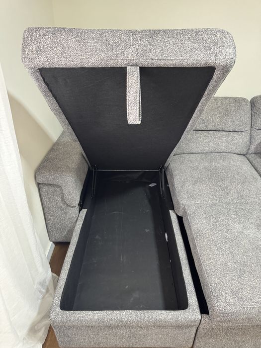 Sofá Retrátil com Baú - Pouco Uso e em Perfeito Estado