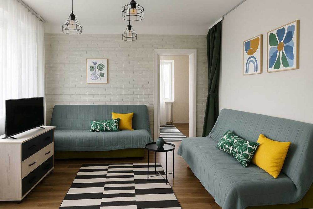 2кім. квартира - подобово. Центр, міська лікарня №5. Посуточно