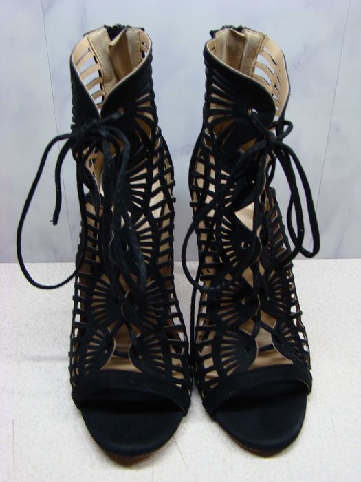 DeeZee sandałki na wysokim obcasie R.41 – eleganckie ażurowe szpilki