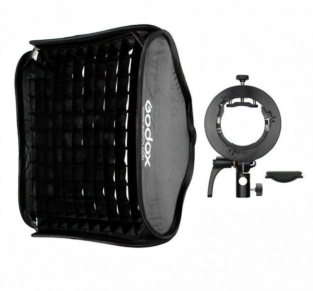 Софтбокс Godox SGGV8080 80×80 см + кронштейн S2 + сітка