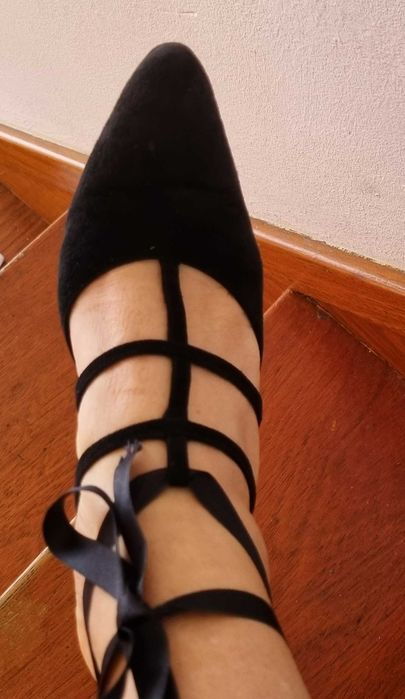 Sapatos pretos  David Ackerman - muito elegantes