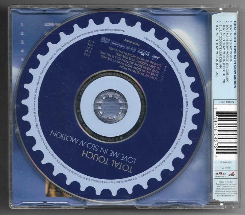 Total Touch - Love Me In Slow Motion [CD Singiel] [EU]