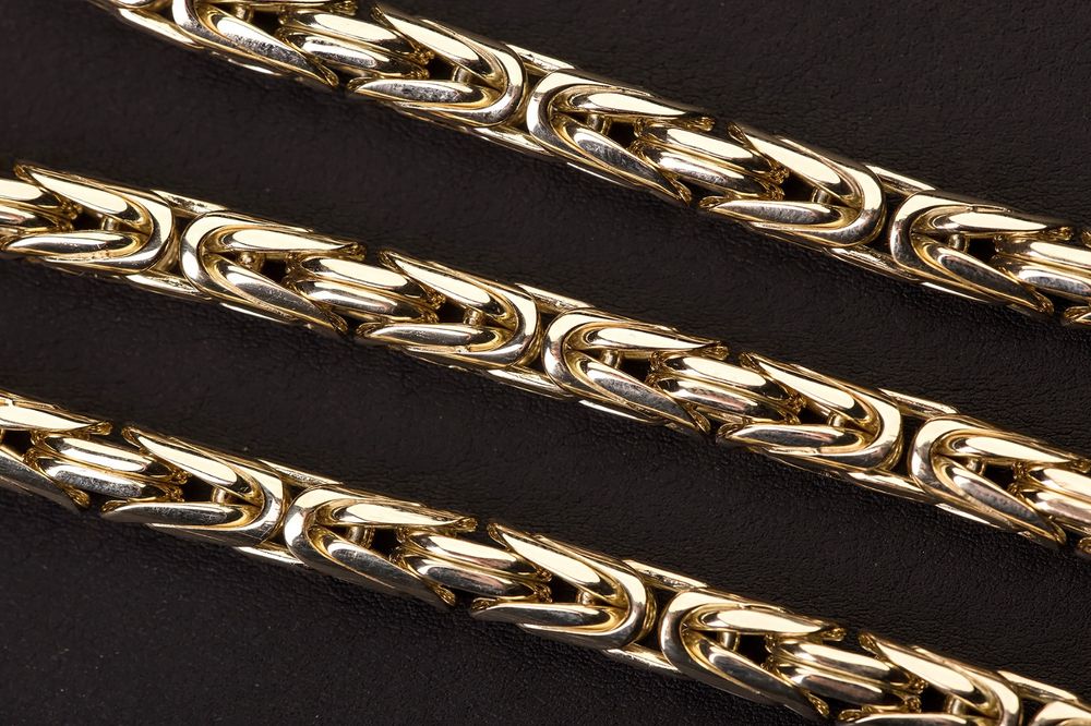 Złoty Łańcuch Królewski Okrągły 14K-585  Nowy!!!