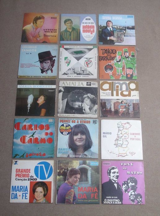 Vinyl Records - Amália; C. do Carmo; Maria da Fé; Tony de Matos; etc.