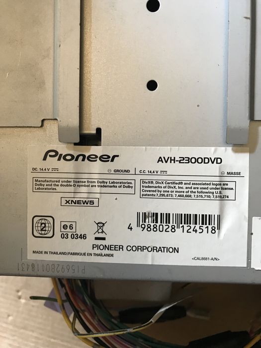 Pioneer AVH 2300 DVD