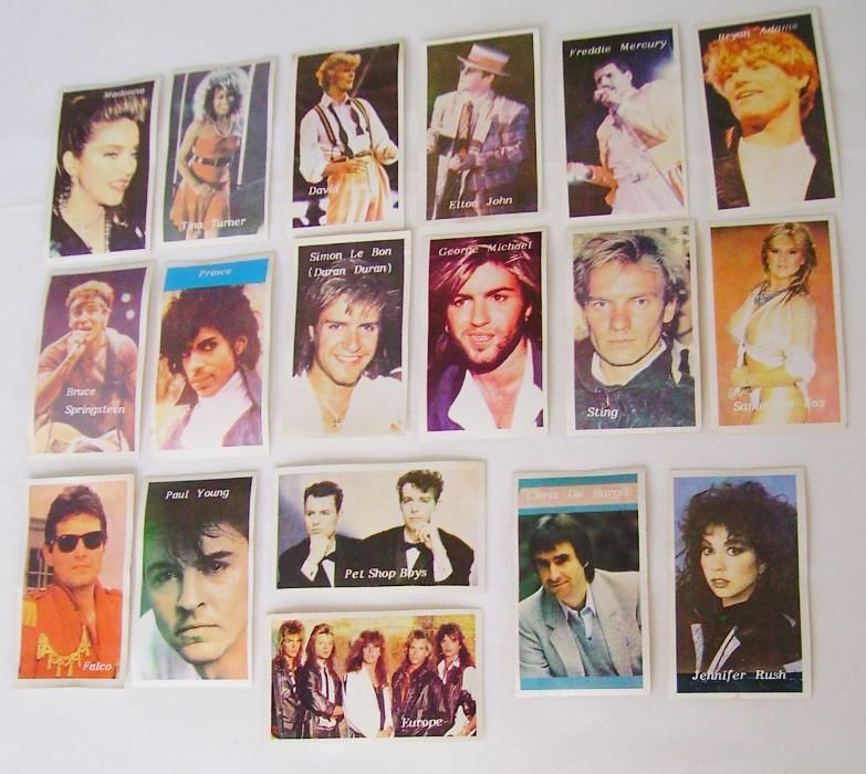 Autocolantes de Cantores/Grupos dos Anos 80