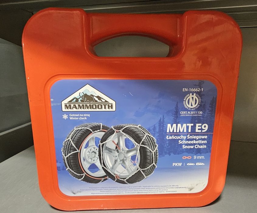 Łańcuchy śniegowe sanochodowe NOWE  Mammooth  MMT E9 50