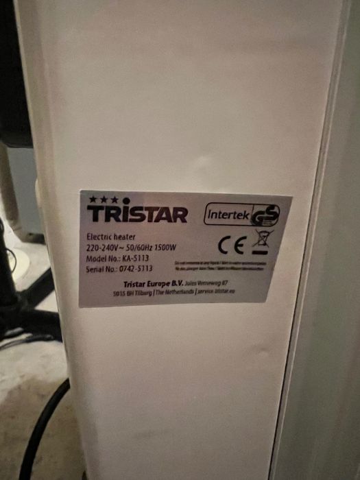 Tristar
Aquecedor a Óleo 1500W