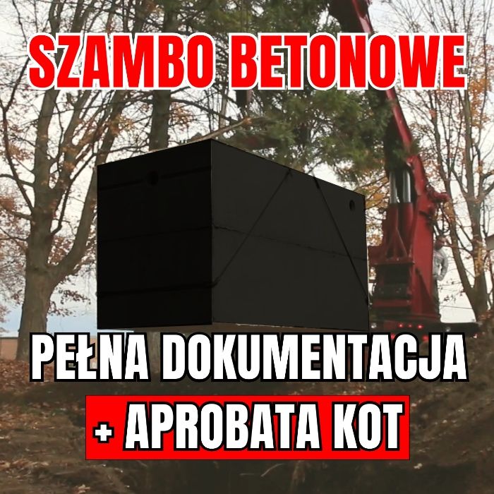 Szambo Betonowe Zbiornik Betonowy na Deszczówkę 100% SZCZELNY