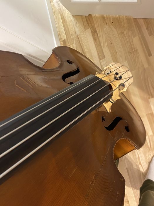 Kontrabas 3/4 czeski drewniany.