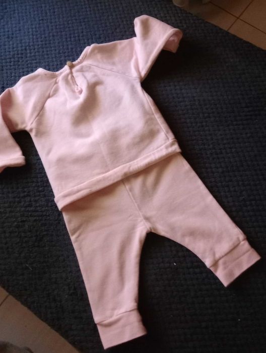 Fato  bebé , conjunto 2 peças - Zyppy - 6-9 meses - Cor-de-rosa