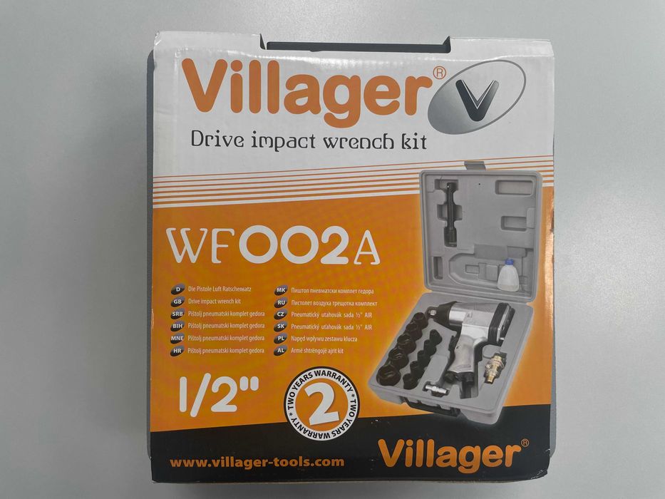 Pneumatyczny klucz udarowy - ZESTAW - NOWY !!! - Villager WF 002A