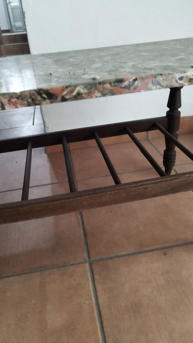 Mesa de centro com arrumação
