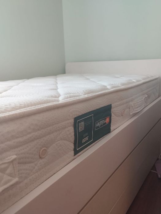 Cama Släkt do IKEA 90x200  com 2a cama  + gavetas + estrados + colchões