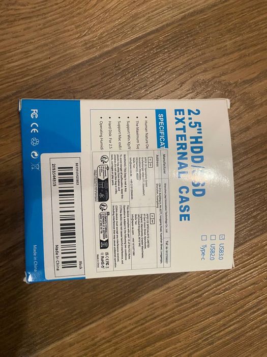 Кейс для hdd та ssd usb 2.5 external case