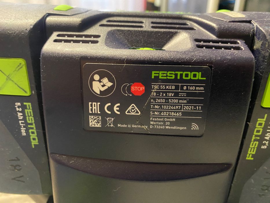 Festool TSC55 Keb basic -погружная пила