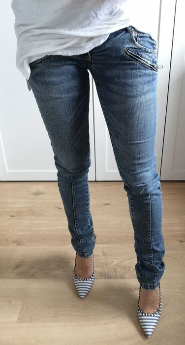 Pull & Bear jeansy spodnie rurki 34/XS