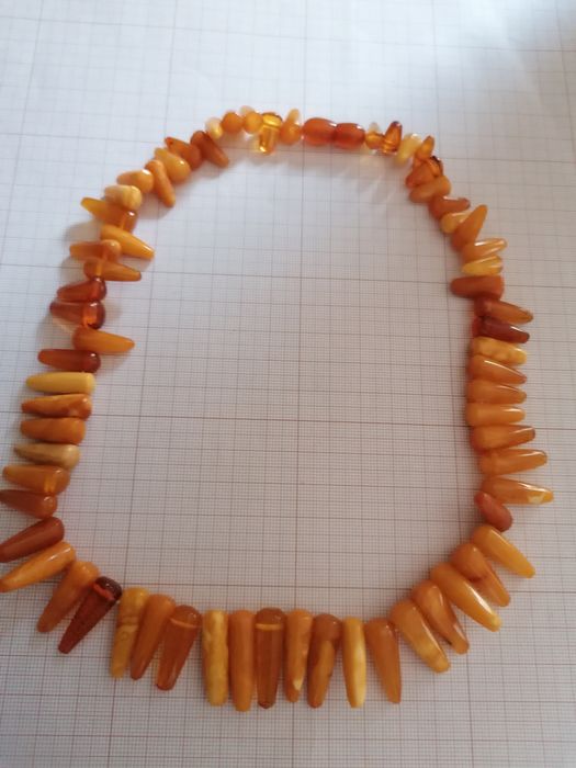 Naszyjnik bursztyn stary