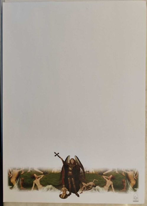 Papier listowny kolekcjonerski Hans Memling Sąd Ostateczny nr 5